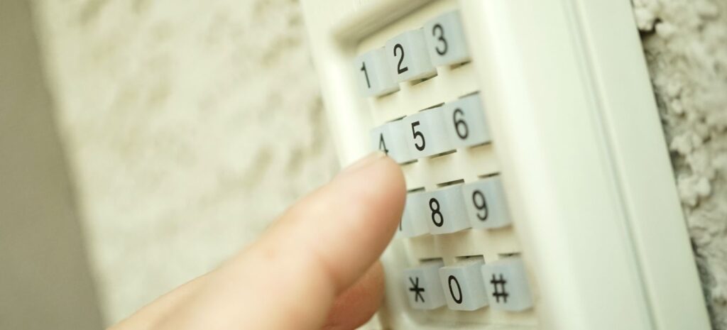 Garage door keypad for security