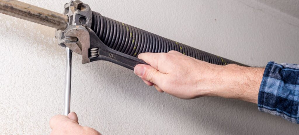 Garage door spring repair