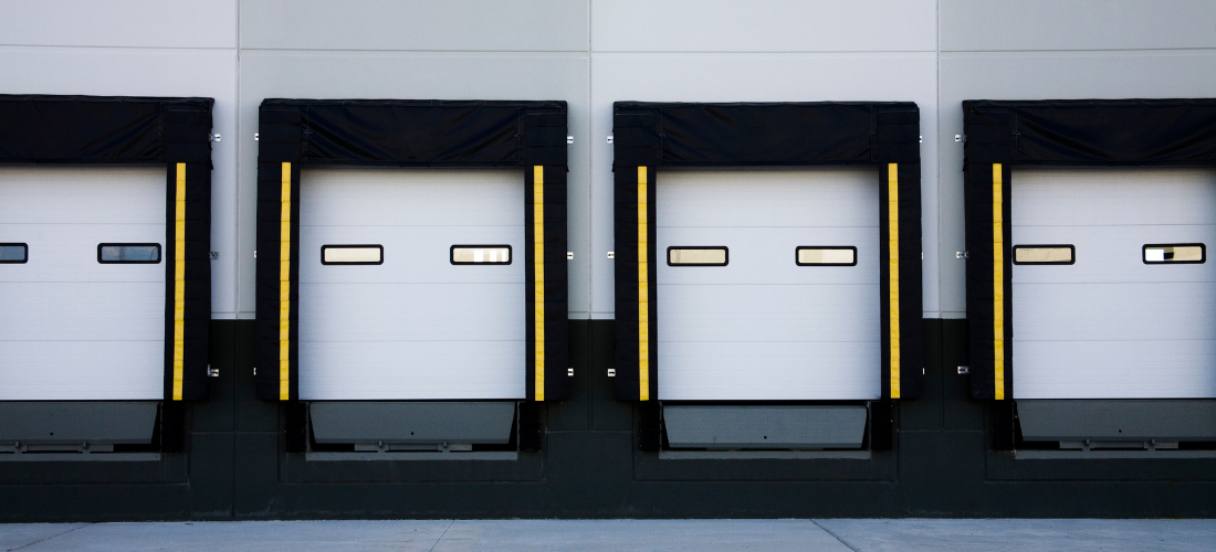 Loading docks at a warehouse