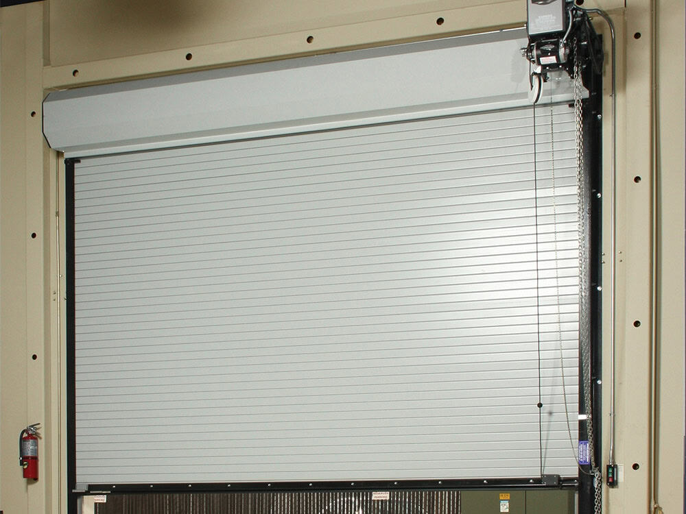 Insulated commercial rolling steel door