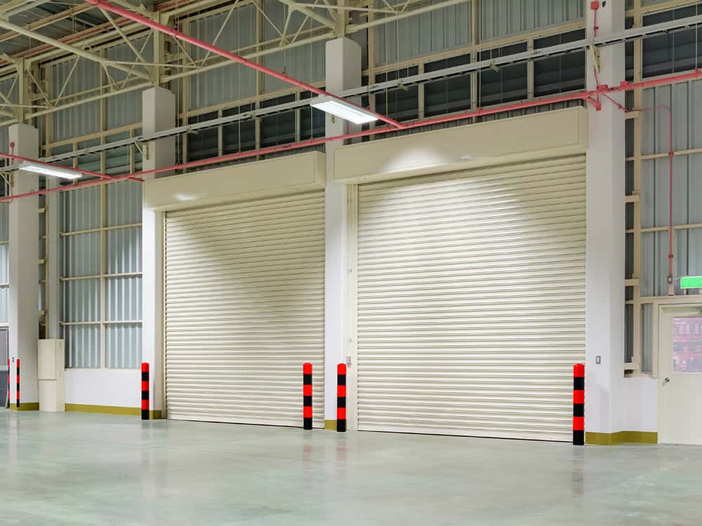 Rolling sheet doors for commercial use