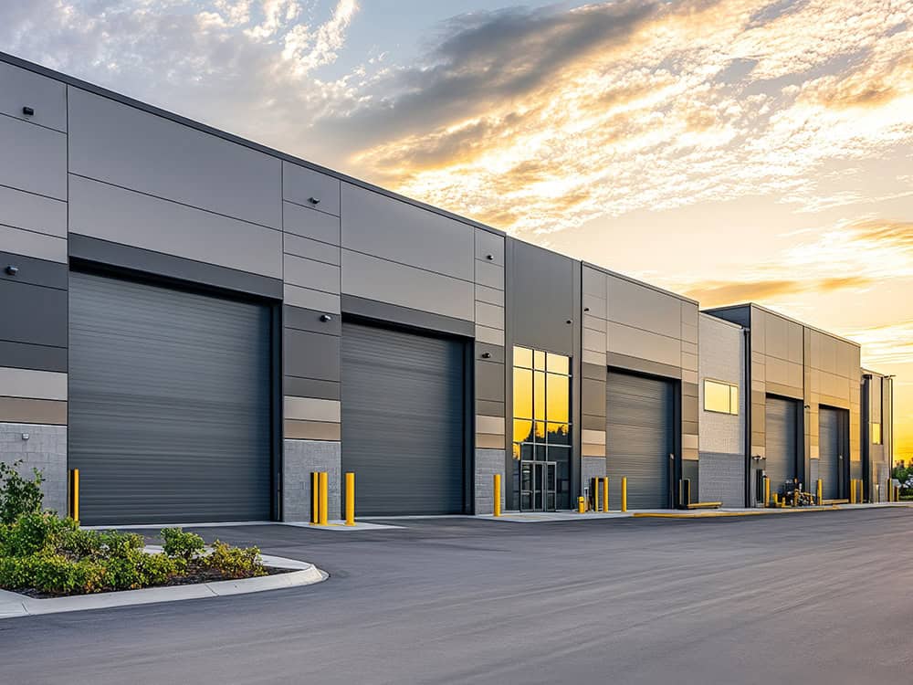 Rolling steel doors for industrial applications