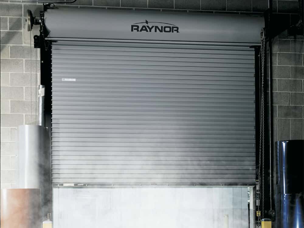 Fire-rated roll-up door for commercial facilities