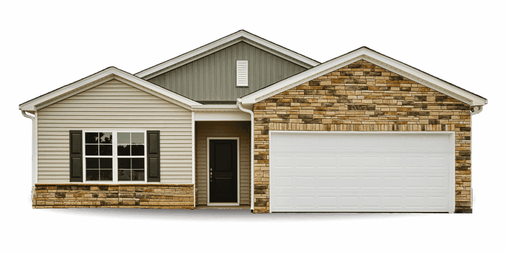 Residential panel garage door