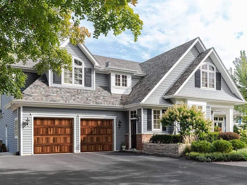 Garage door for a home