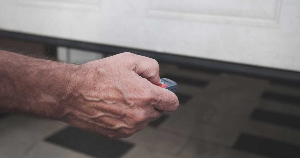 Opening a garage door with a FOB